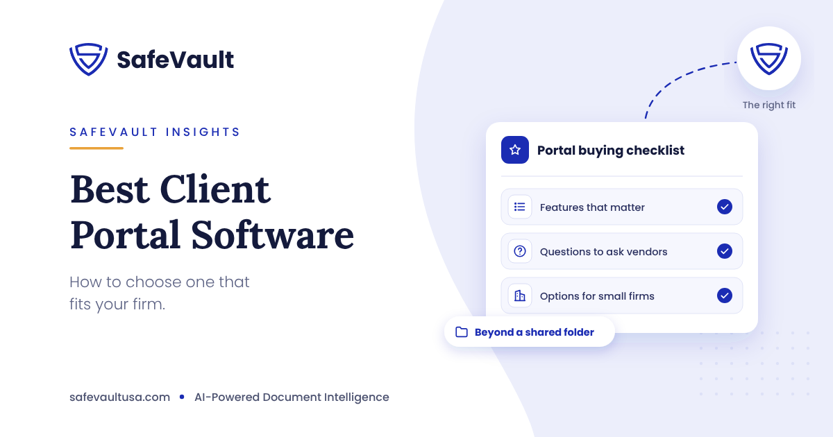 Best Client Portal Software: How to Choose One That Fits Your Firm